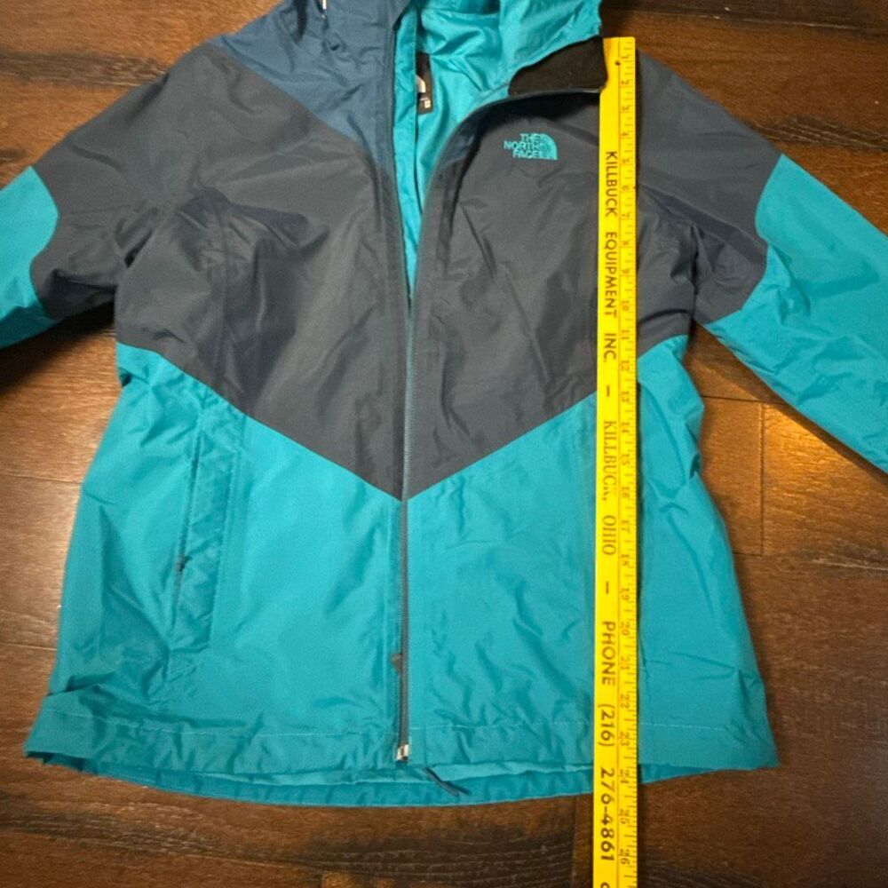 Women's The North Face Jacket size medium Full Dual Zipper Dry Vent NF0A2SVK aqu - Picture 9 of 10